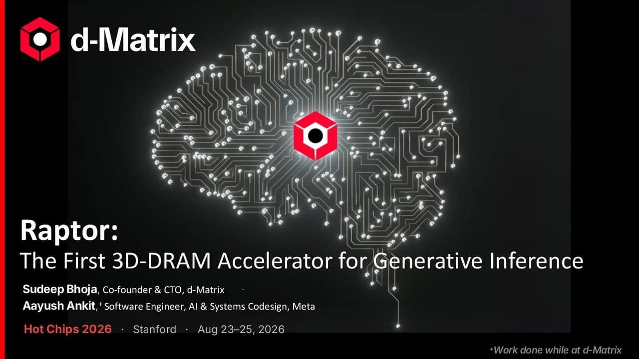 d-Matrix apila su acelerador sobre DRAM: 100 TB/s por tarjeta