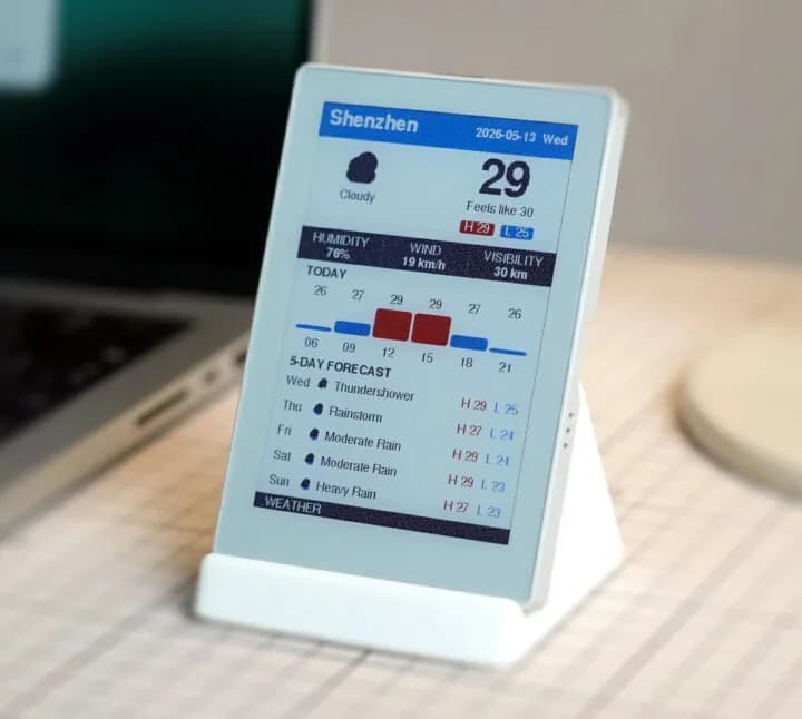 M5Paper Color: ESP32-S3 con E Ink Spectra 6 de 4 pulgadas