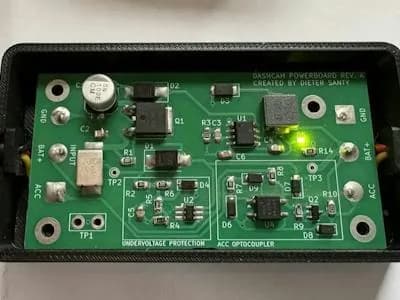 VoltGuard, una placa abierta que corta la dashcam antes de vaciar
