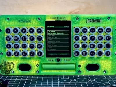 GR3ML1N: El cyberdeck portátil con ESP32 que puedes armar tú mismo