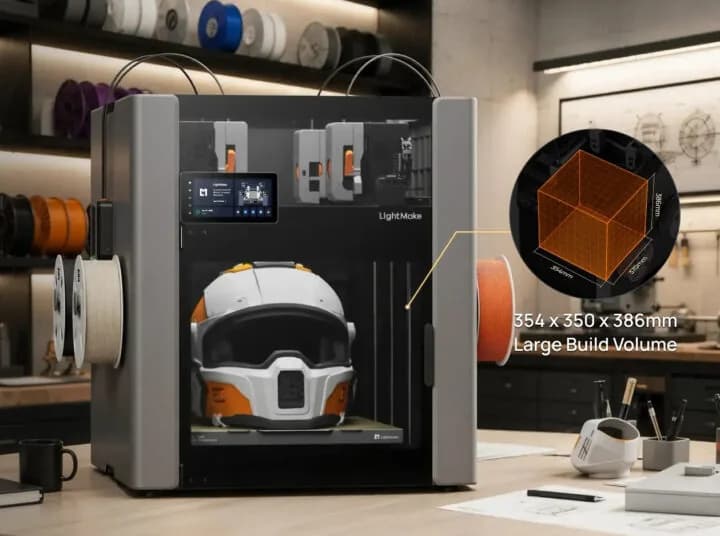 LightMake L4: cuatro cabezales y motores lineales