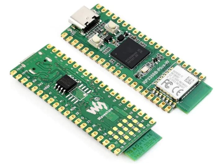 Waveshare RP2350B-Plus-W: 41 GPIOs en tamaño Pico 2 W