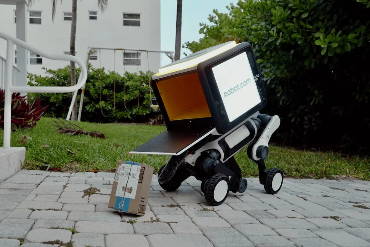 R-dog: un perro robot que reparte paquetes y también avisos