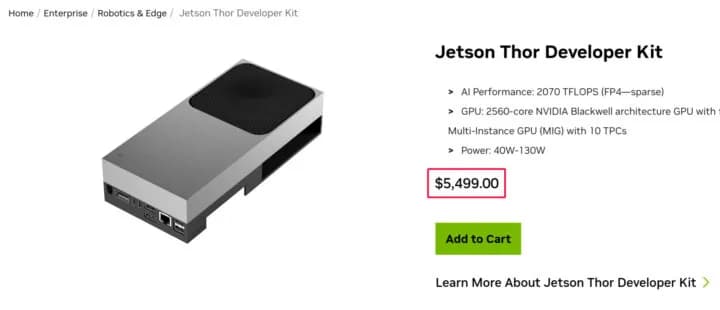 NVIDIA sube hasta 101% el precio de sus placas Jetson