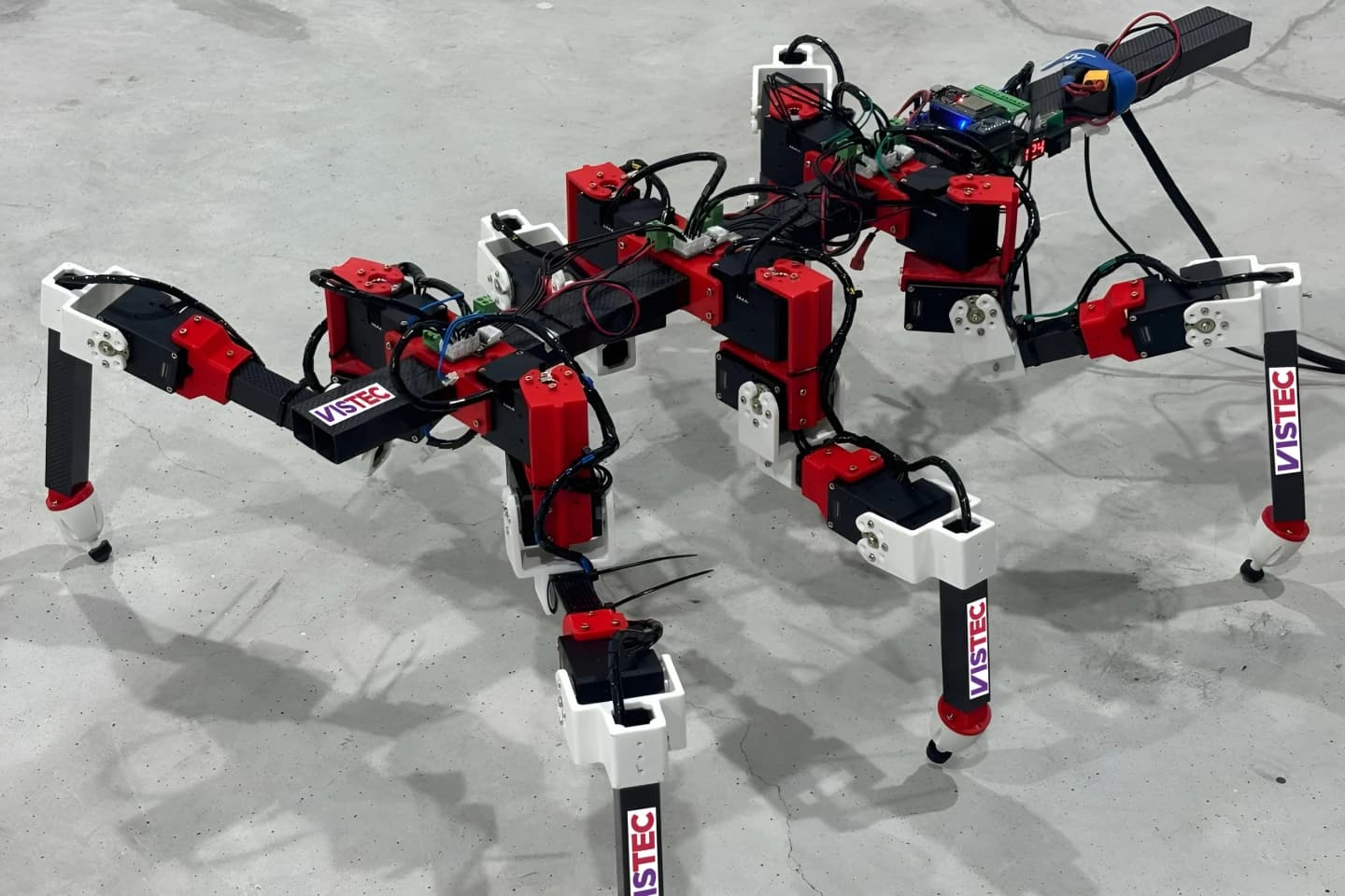 Un robot de seis patas aprende a caminar de un insecto palo