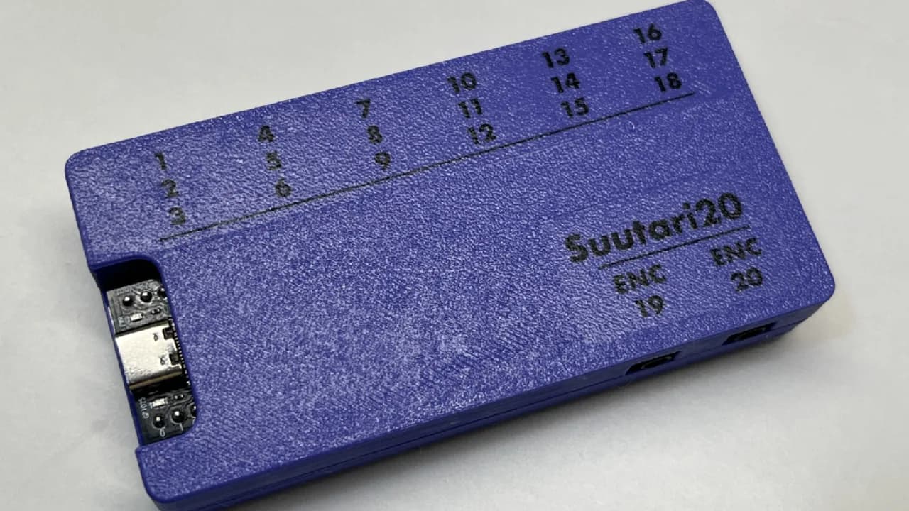 suutari20, un macropad modular que conecta sus teclas con jacks de audio