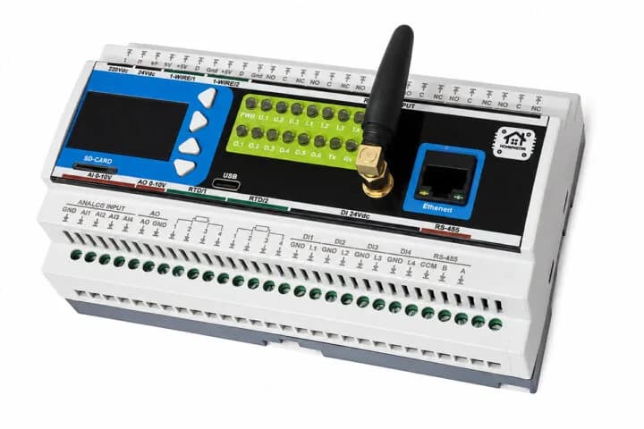 MiniPLC: un PLC con ESP32 para riel DIN y Home Assistant
