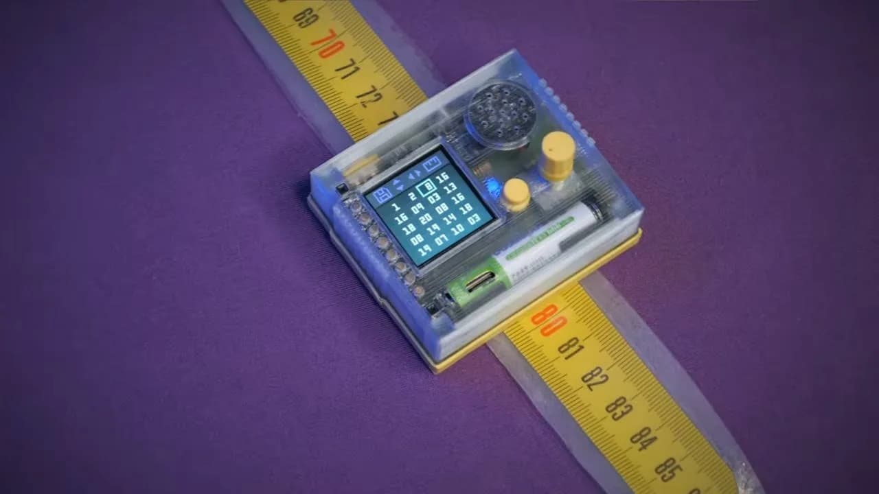 Un secuenciador de muñeca con ESP32 suena a los 2000