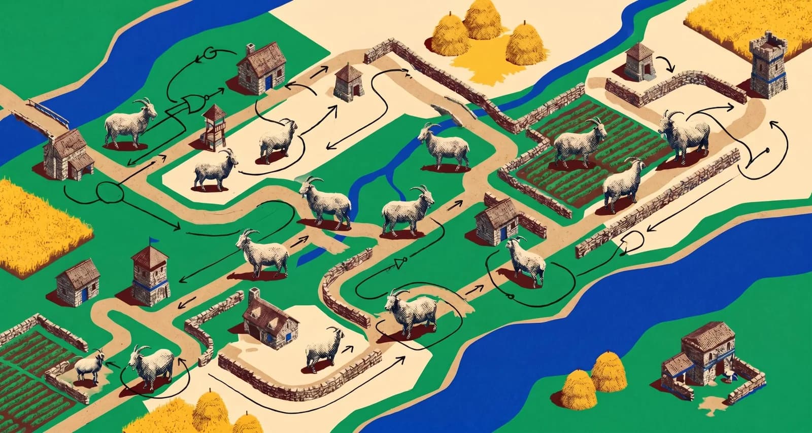 Microsoft arma red neuronal con cabras en Age of Empires II
