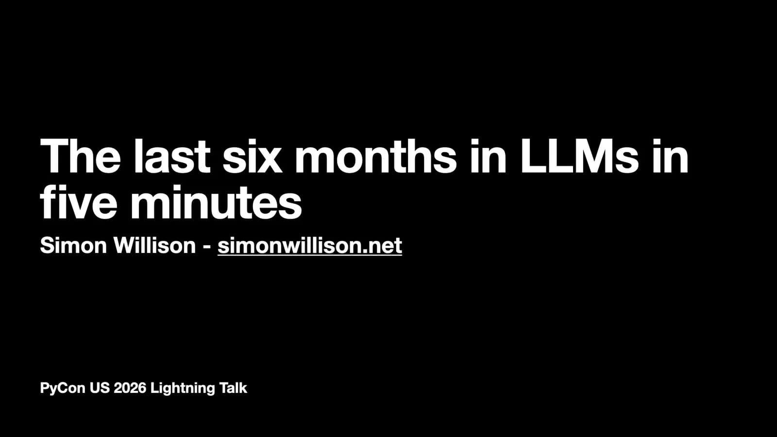 Simon Willison resume seis meses de LLMs en cinco minutos