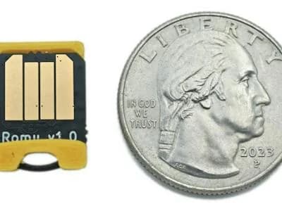 Romu, la placa con RP2354A que desaparece dentro de un puerto USB