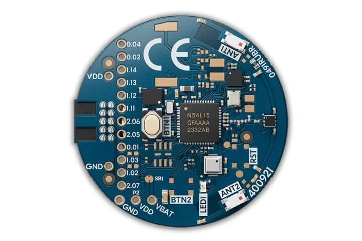 nRF54L15 Tag de Nordic suma BLE 6, Channel Sounding y Matter