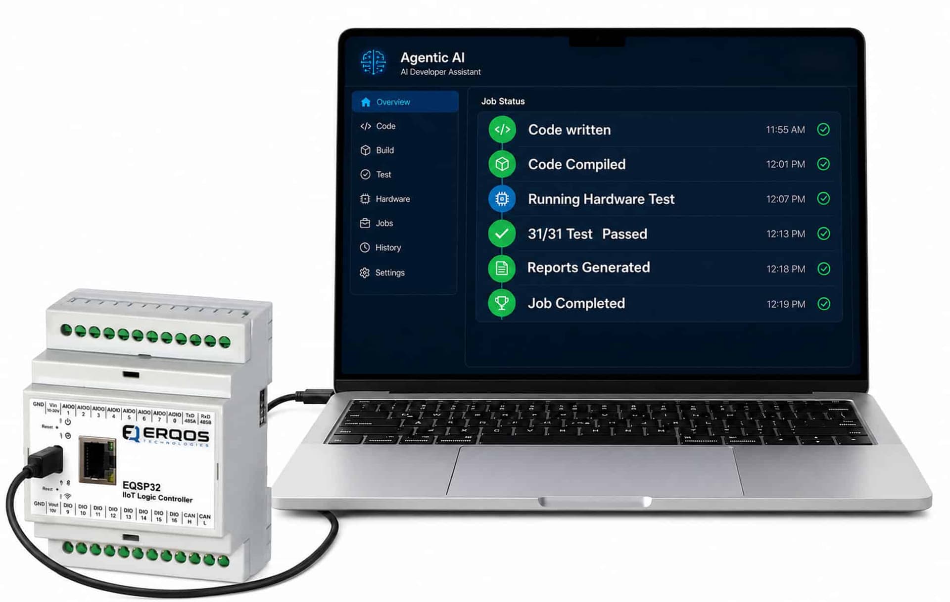 EQSP32: el MicroPLC que valida en hardware el código de la IA