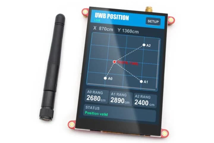 MaTouch ESP32-S3: pantalla táctil y UWB para posicionamiento