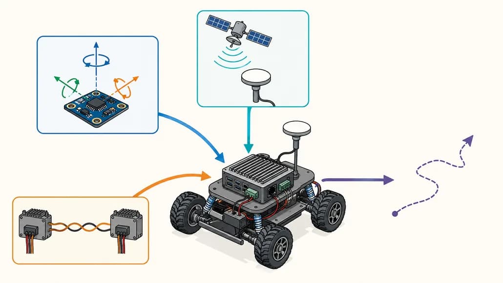 Fusión de sensores en ROS 2, cómo un robot móvil sabe que se mueve