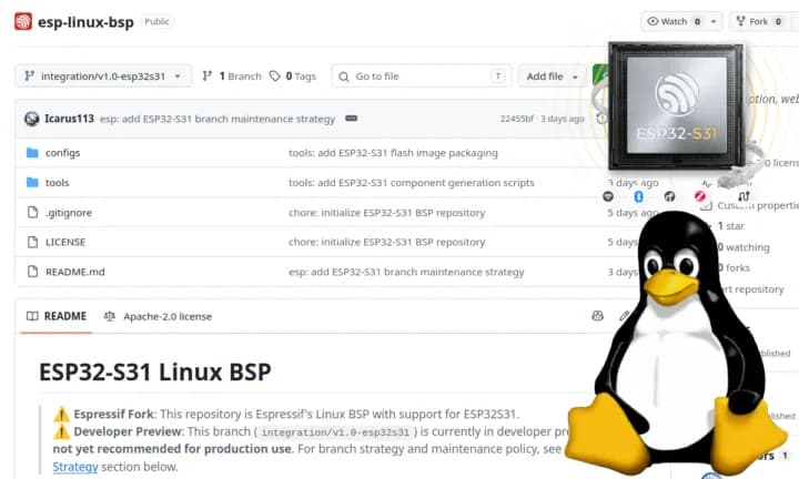 ESP32-S31: Espressif libera su Linux oficial en vista previa