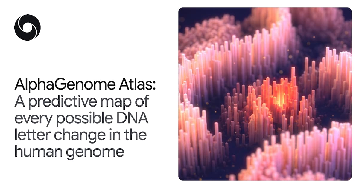 AlphaGenome Atlas mapea 9.000 millones de variantes del ADN