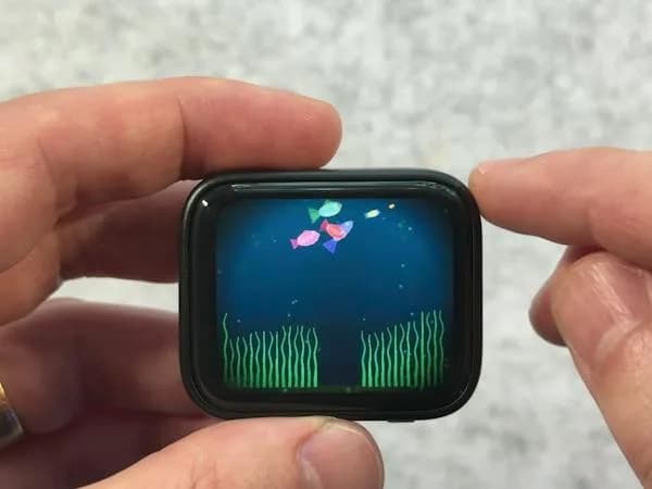 Un modelo de 14,3 millones de parámetros maneja peces en un ESP32-S3