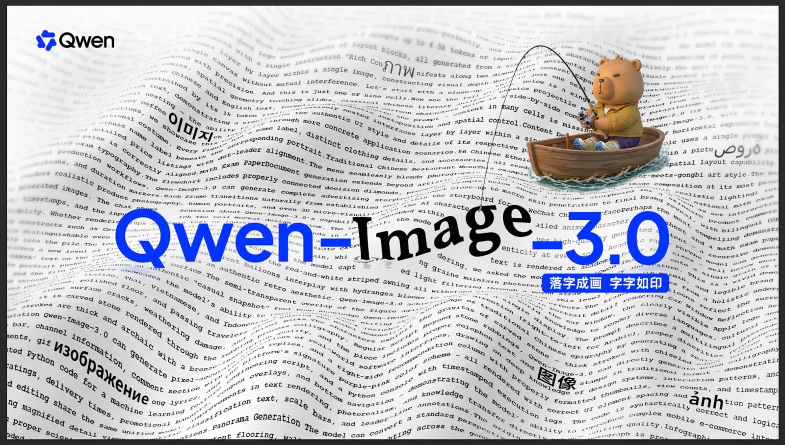 Qwen-Image-3.0 de Alibaba: texto legible de diez píxeles