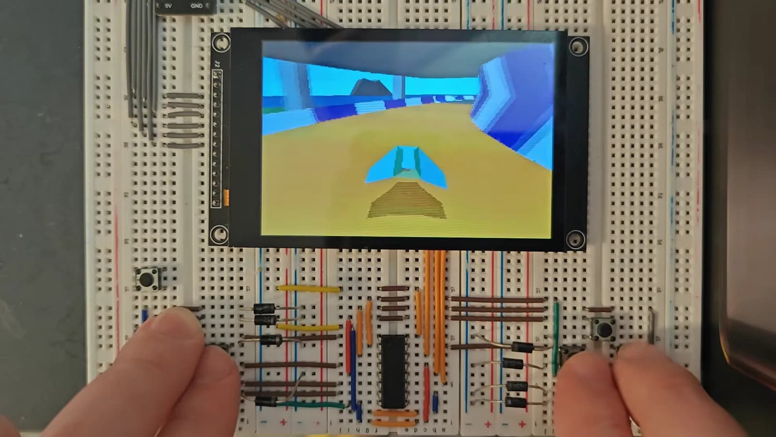 Jet renderiza 3D en un ESP32-S3 a 60 cuadros por segundo
