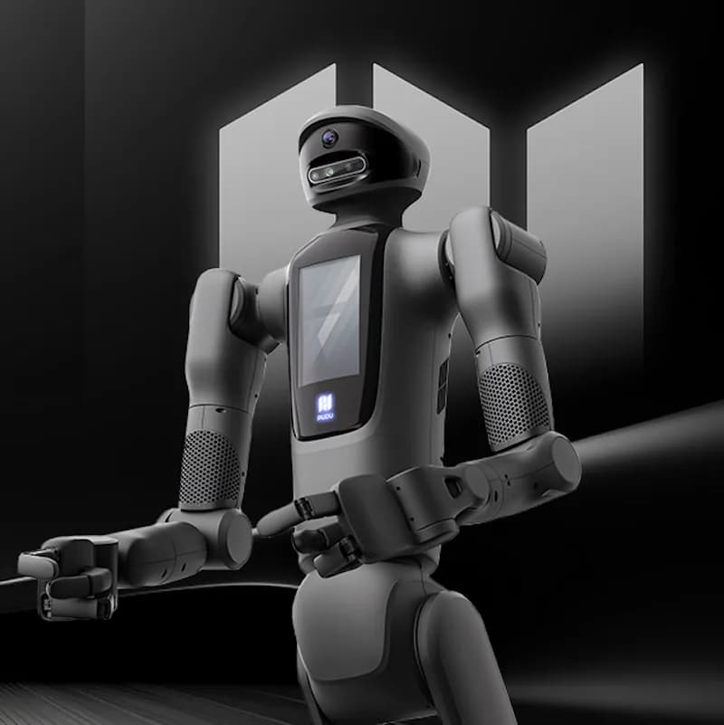 Pudu pasa de los robots meseros a un semihumanoide y un cuadrúpedo