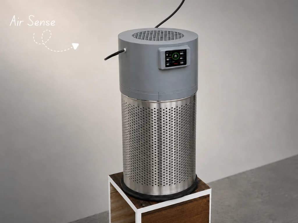 AirSense: purificador de aire casero con ESP32 y sensores