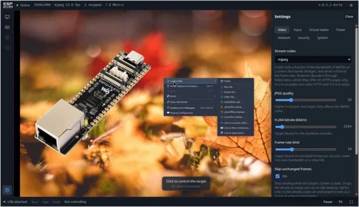ESP-KVM: KVM sobre IP de codigo abierto con el ESP32-P4