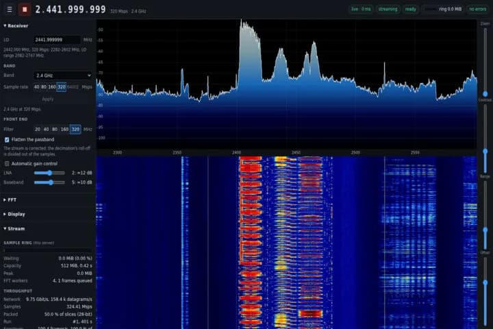 W1700K SDR convierte un router Wi-Fi 7 en una radio de 320 MSps