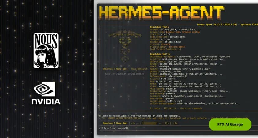 Hermes alcanza 140.000 estrellas y despega en NVIDIA DGX Spark