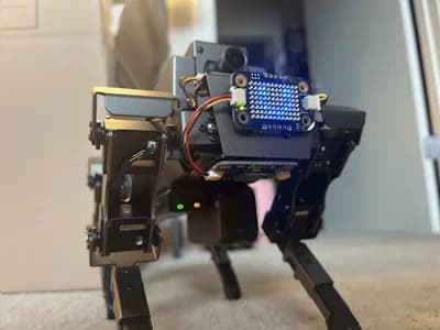 Un Arduino UNO Q le da visión artificial al perro robot DOGZILLA S2