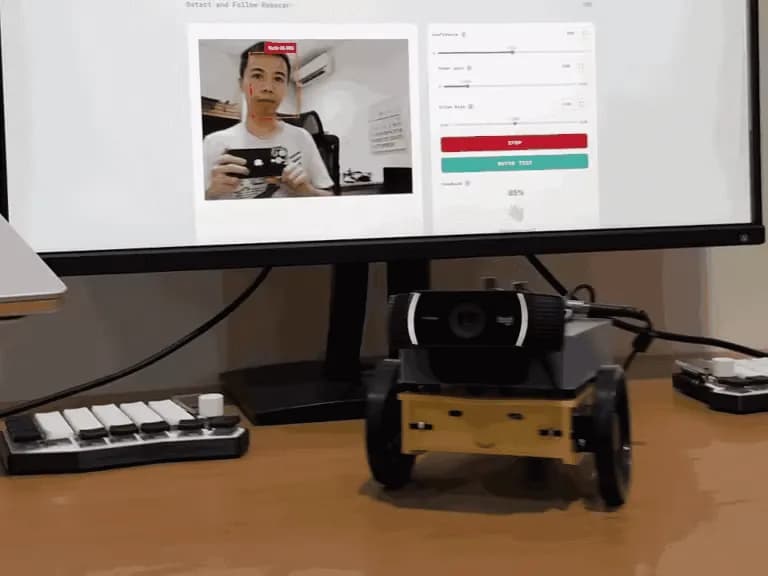 Arduino UNO Q: un robot que sigue caras sin usar la nube