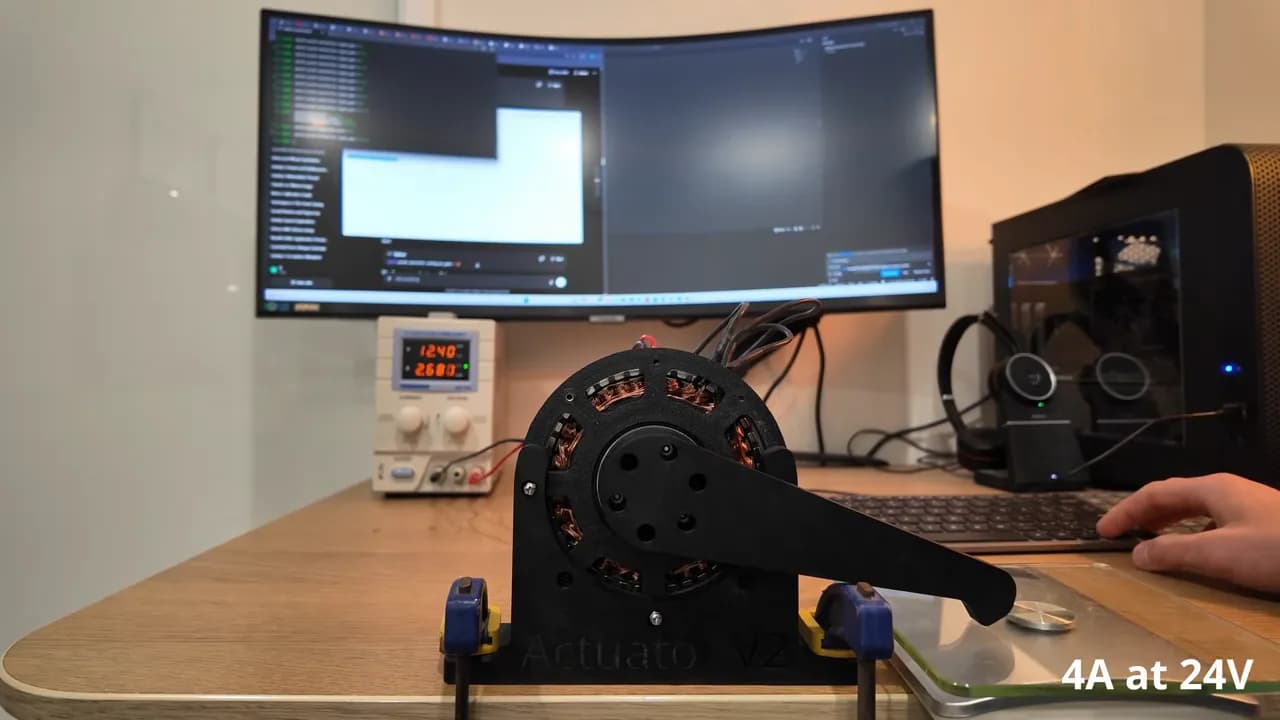 Actuador DIY para robot humanoide: 7 Nm de torque por USD 400