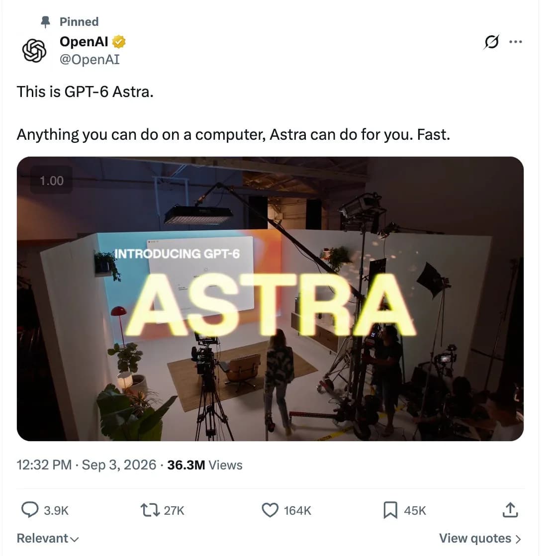 OpenAI estrena GPT-6 Astra: ¿El fin de los LLM tradicionales?