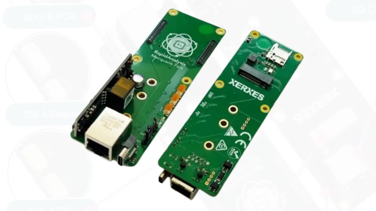 Xerxes, placas base con NVMe y PoE para Raspberry Pi CM5 y Jetson