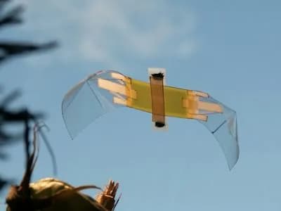 Un robot volador de 185 mg sigue volando tras recibir un matamoscas