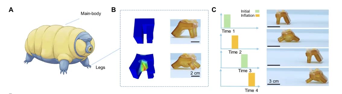 Un hidrogel impreso en 3D se estira 1100% para hacer robots blandos