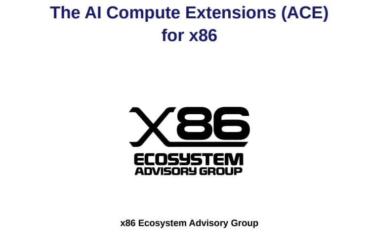 Intel envía a GCC los primeros parches de ACE, sucesor del AMX