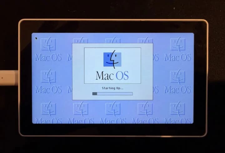 BasiliskII portado a ESP32-P4: Mac OS 8 con touch y WiFi