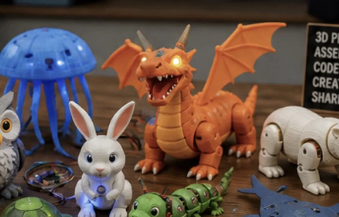 Zoológico de robots impresos en 3D: el valor de fallar