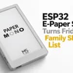 Una PaperMono con ESP32 convierte el refrigerador en lista de compras