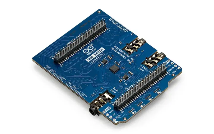 Arduino UNO Q con conectores MIPI DSI, CSI y jack de audio