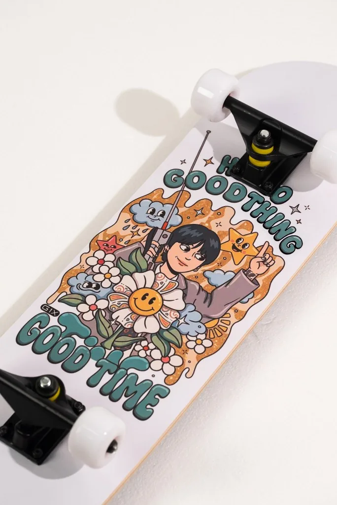 Skateboard personalizado impreso con textura UV en la HeyGears G1X