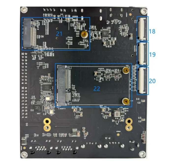 Sockets M.2 y mPCIe en la placa Zhihe A210