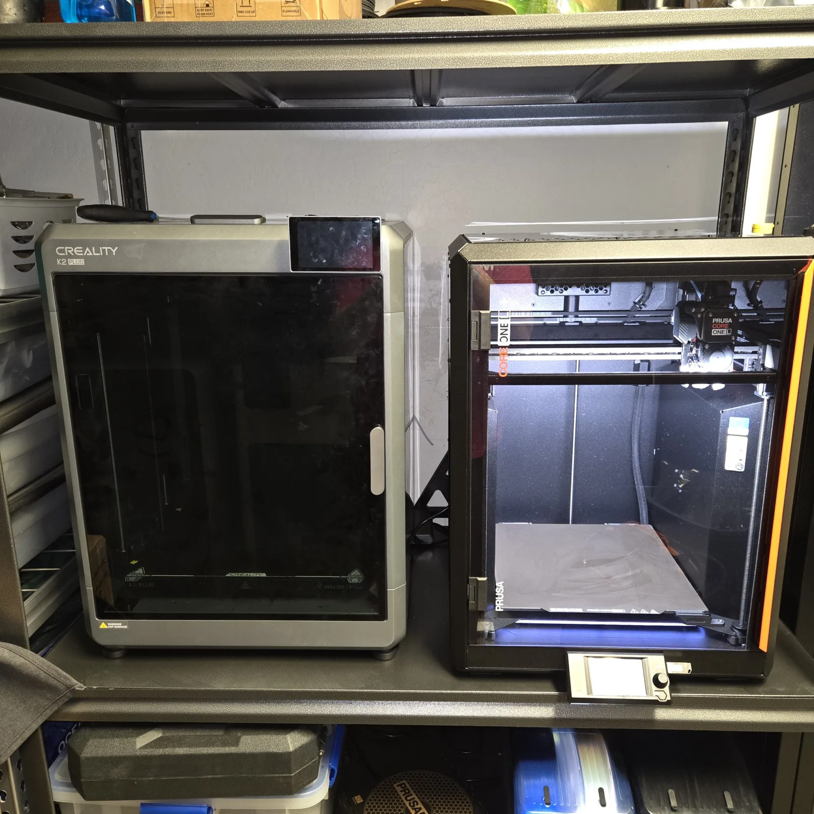 Pieza impresa en la Prusa Core One L+ durante la prueba de 3DPrint.com