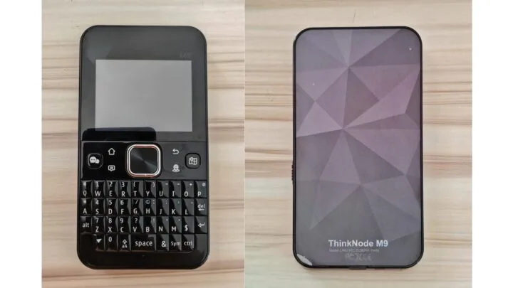 Vistas frontal y trasera del Elecrow ThinkNode M9