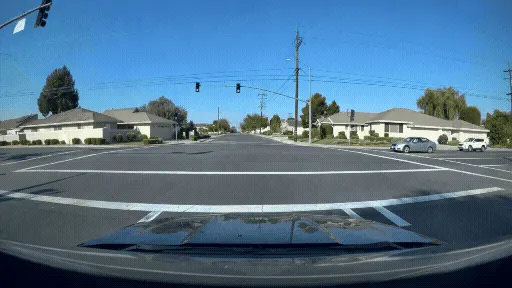 Clip de video generado por Cosmos 3 para conducción autónoma