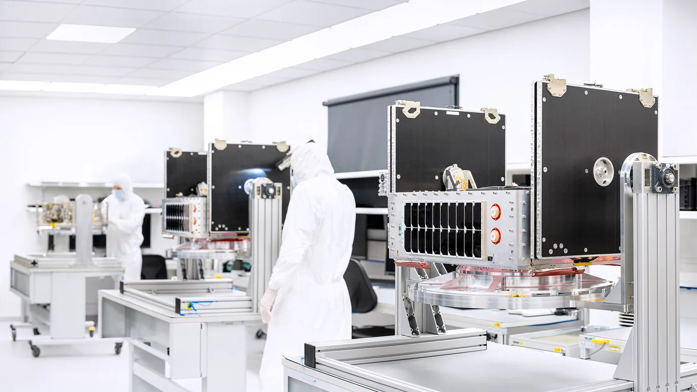 Kongsberg Nanoavionics Mp42 Microsatellite Bus Assembly Credits Kongsberg Nanoavionics