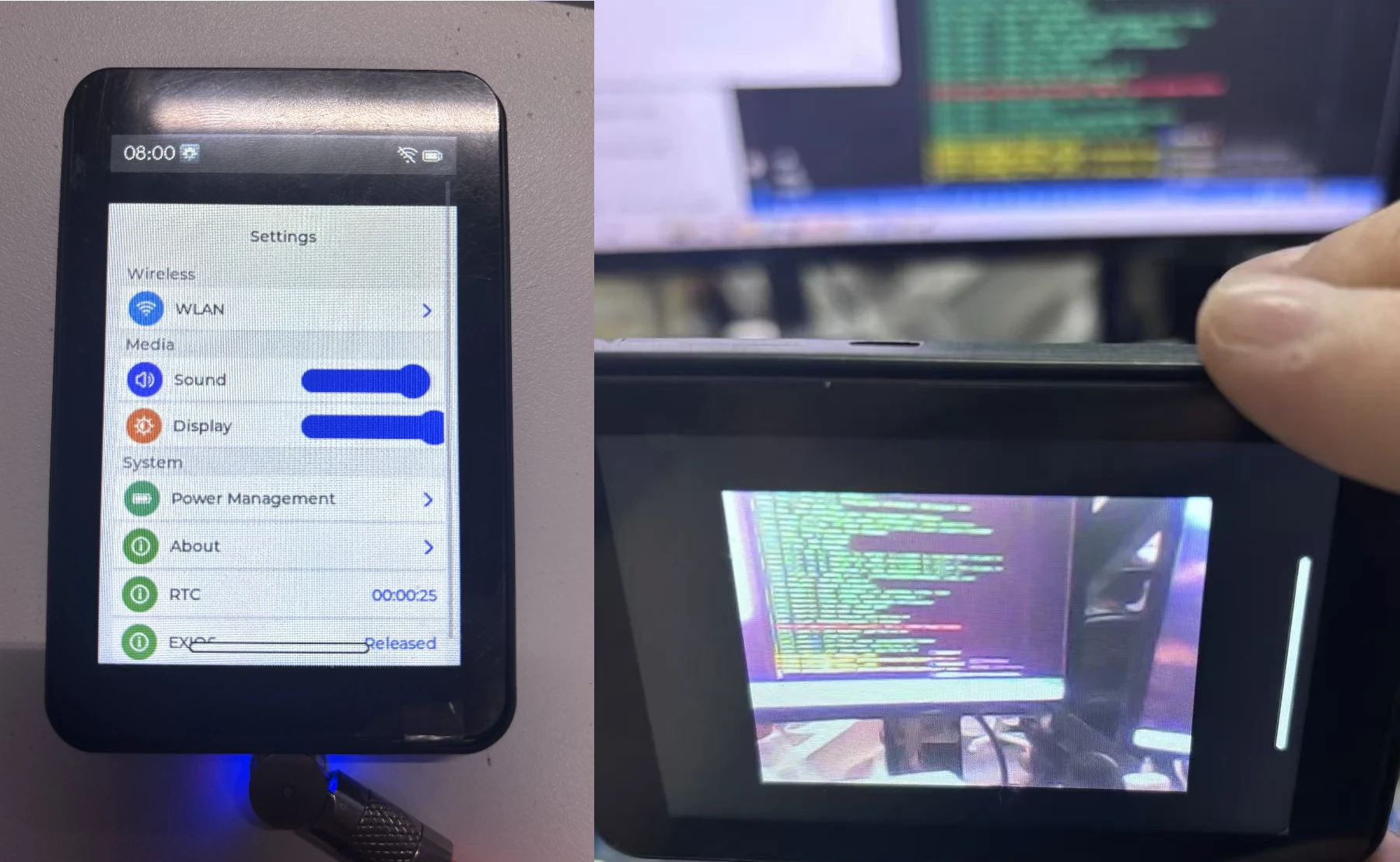 Firmware por defecto de la pantalla de 3,5 pulgadas del ESP32-C5