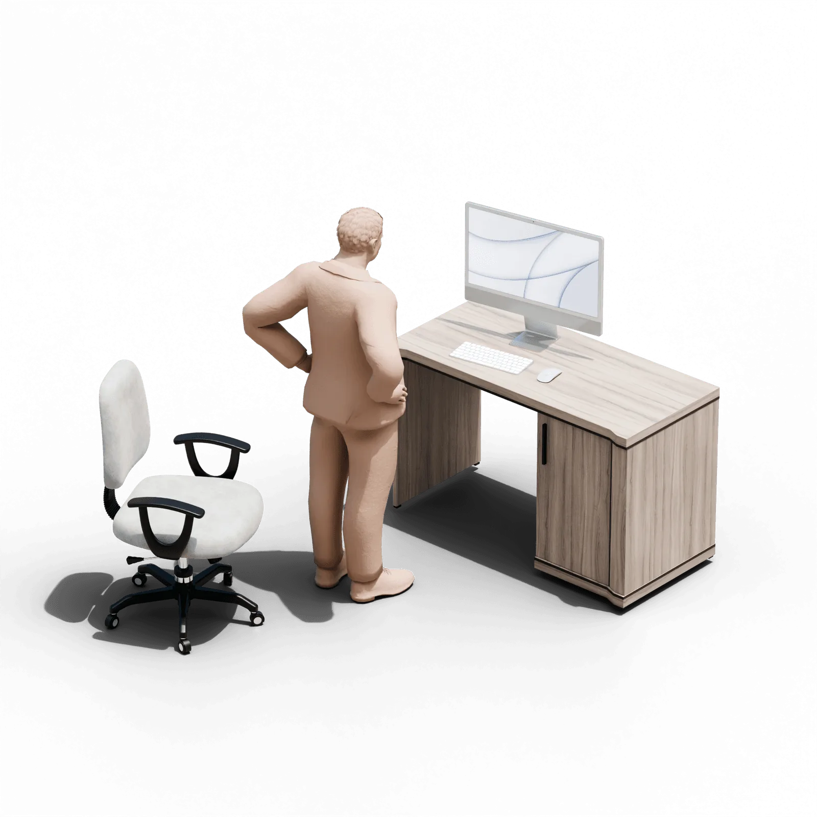 Persona programando rodeada de pantallas