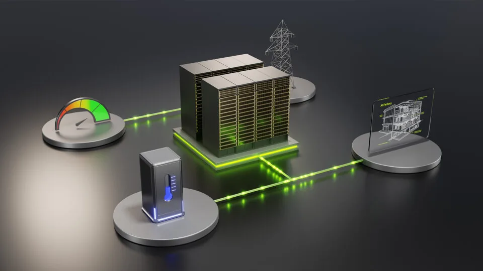 Diagrama de la plataforma DSX de NVIDIA de extremo a extremo